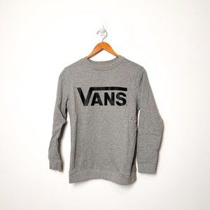 Vans Grey Crewneck Cotton Classic Graphic Sweater